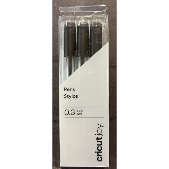 Cricut Joy Pen Stylos Black 0.3 New - Picture 1 of 2